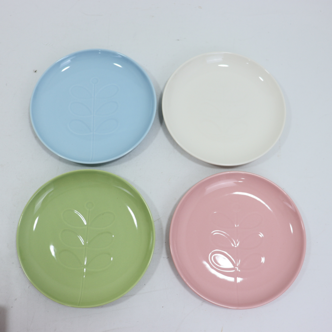 Orla Kiely Debossed Side Plates Set of 4