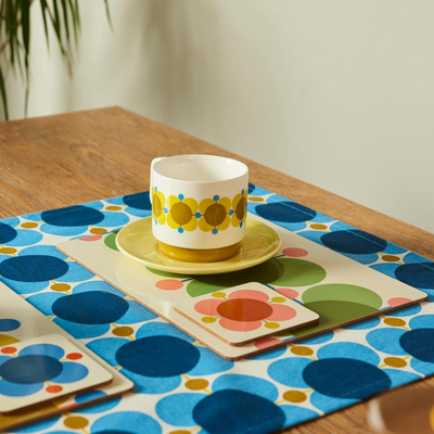 Orla Kiely Atomic Flower Coasters Set of 6