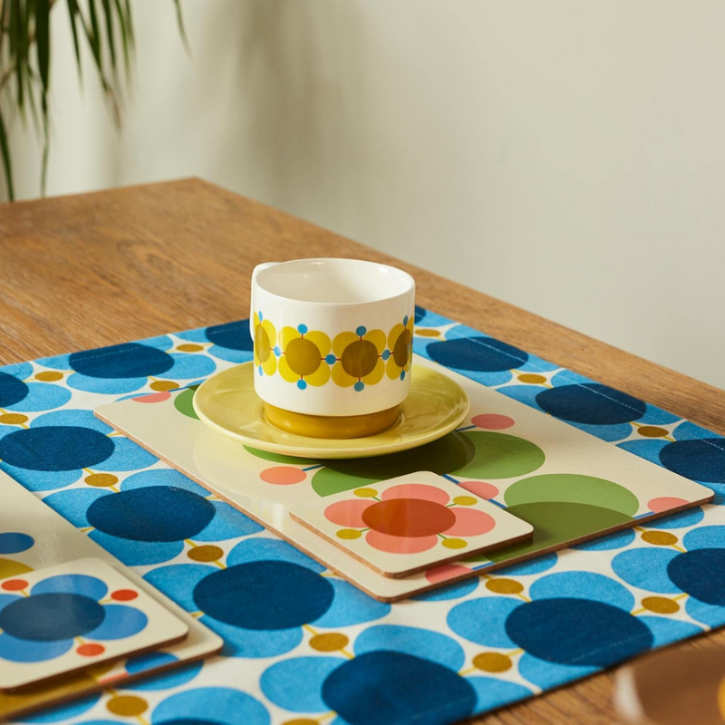 Orla Kiely Atomic Flower Coasters Set of 6