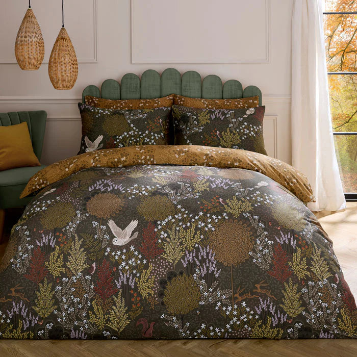Sara Miller Owl Forest Reversible Duvet Cover Set