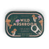 Paddywax Wild Mushroom candle tin with mushroom illustrations on a white background