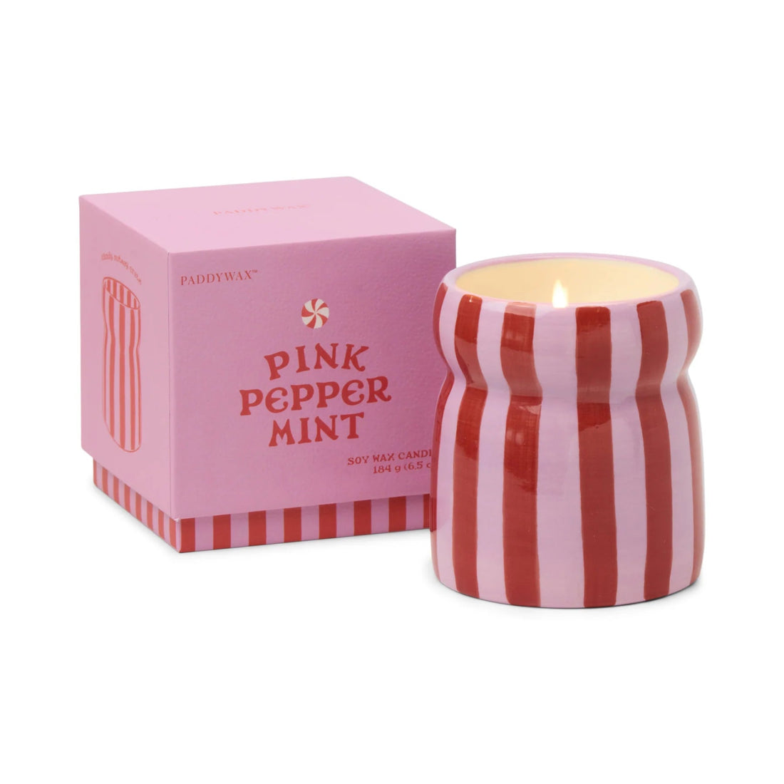 Paddywax Cabana Pink Peppermint Candle 184g