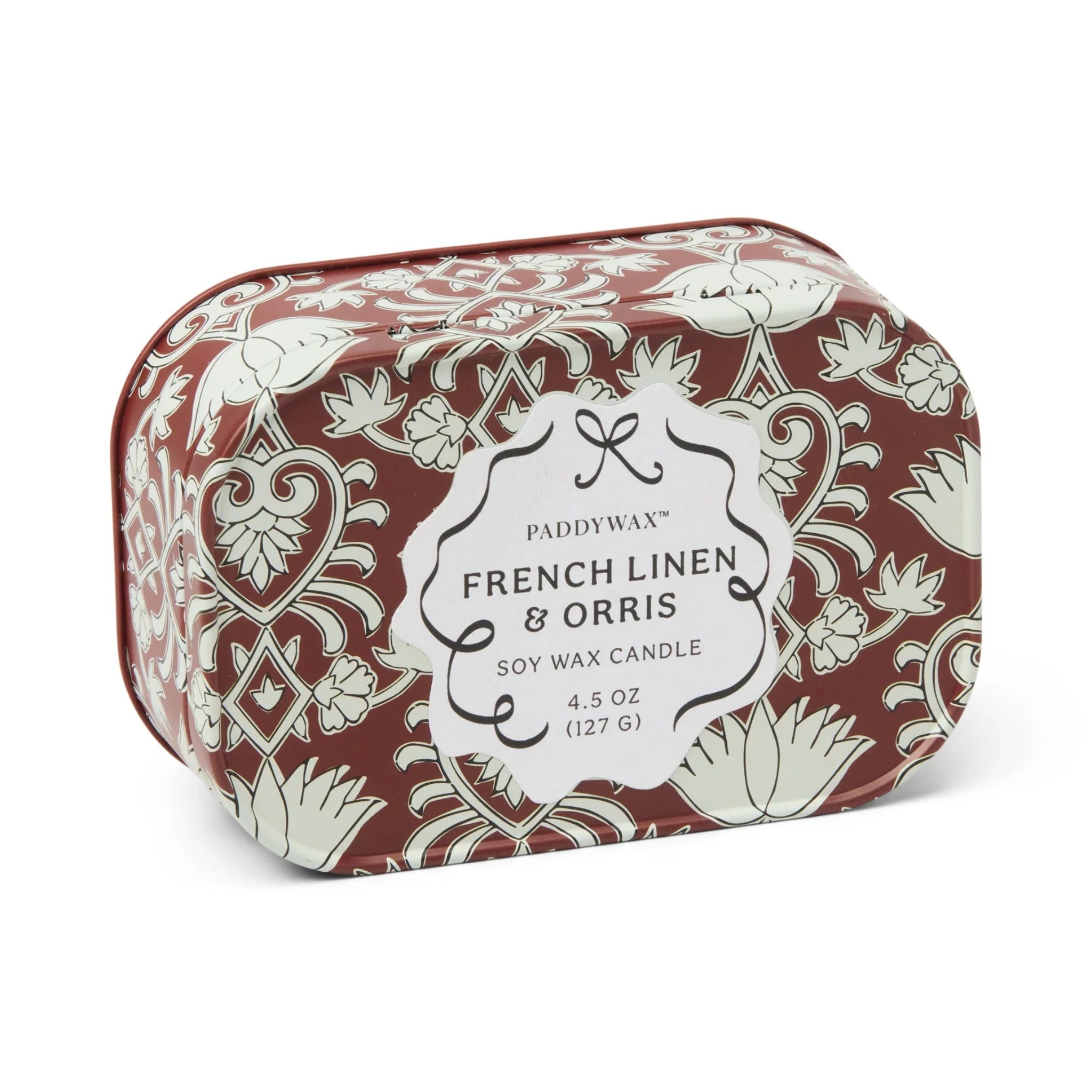 Paddywax Cherie French Linen &amp; Orris Candle Tin 4.5oz