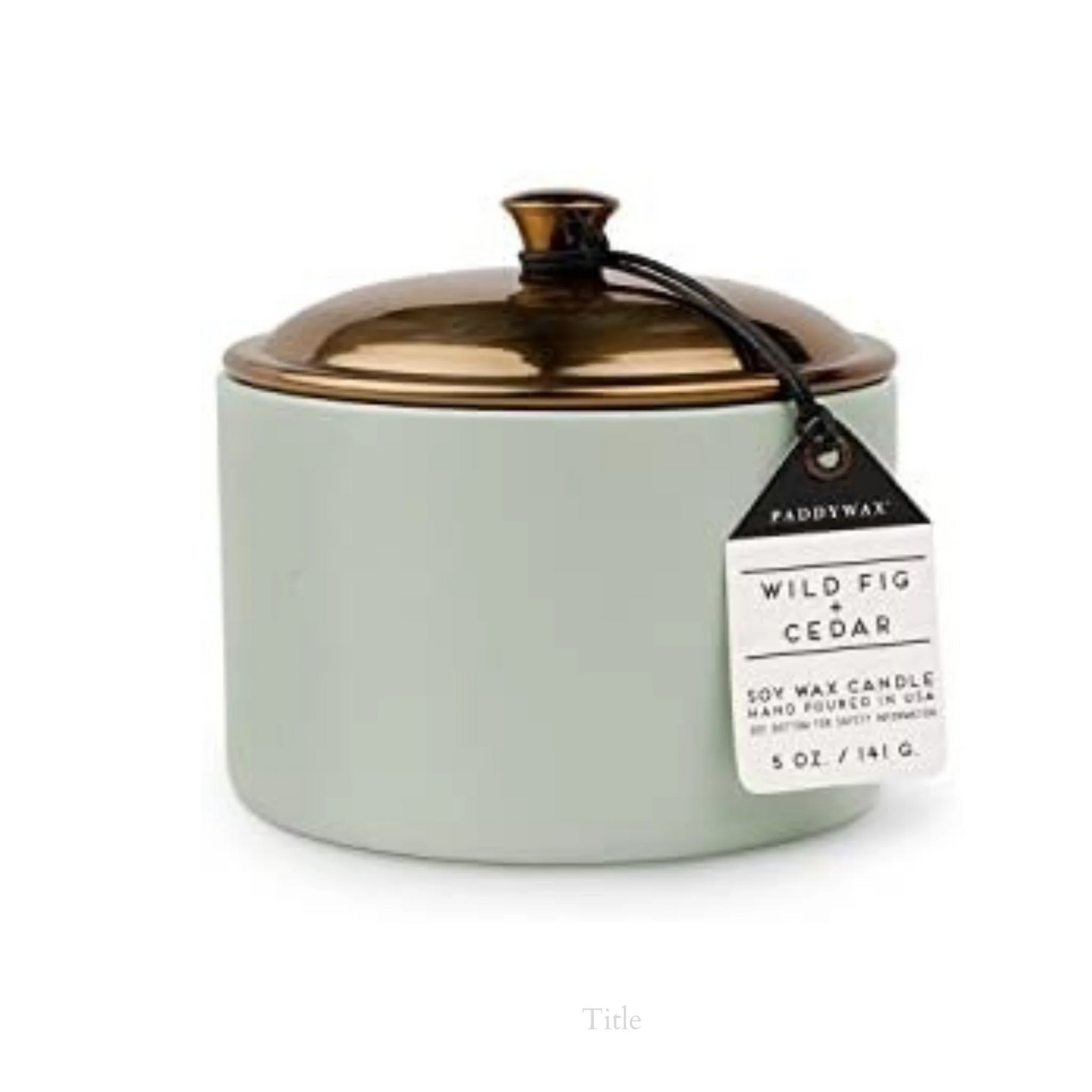 Paddywax Hygge 5oz Ceramic Candle Wild Fig &amp; Cedar
