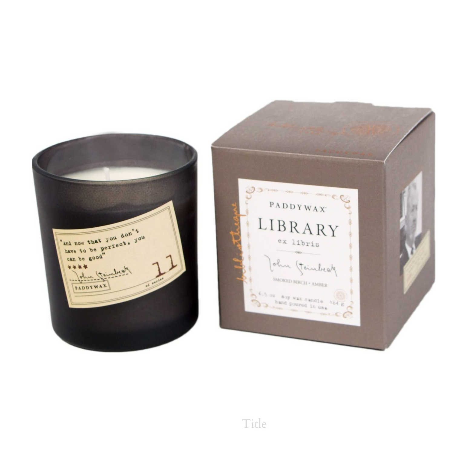 Paddywax Library 6 oz Candle John Steinbeck