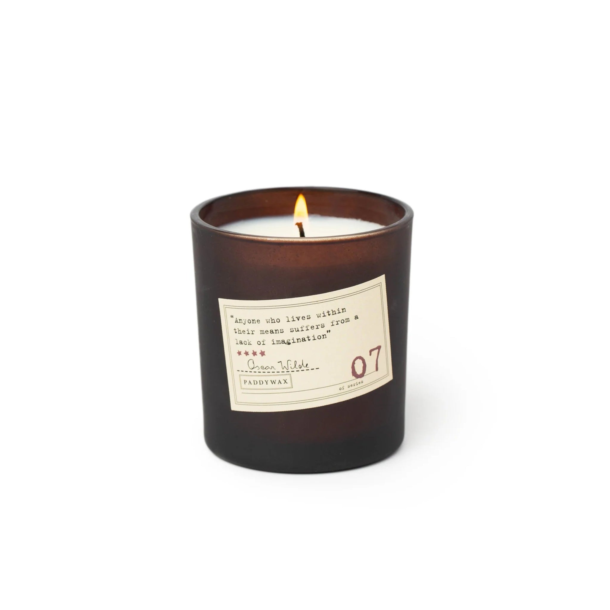 Paddywax Library Collection Oscar Wilde - Cedarwood, Basil &amp; Thyme  Soy Wax Candle 6oz