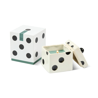 Paddywax Lucky Dice Green Wax Candle - Misted Lime 283g