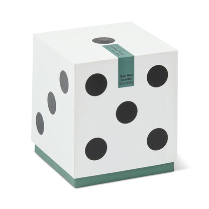 a white box with black dots