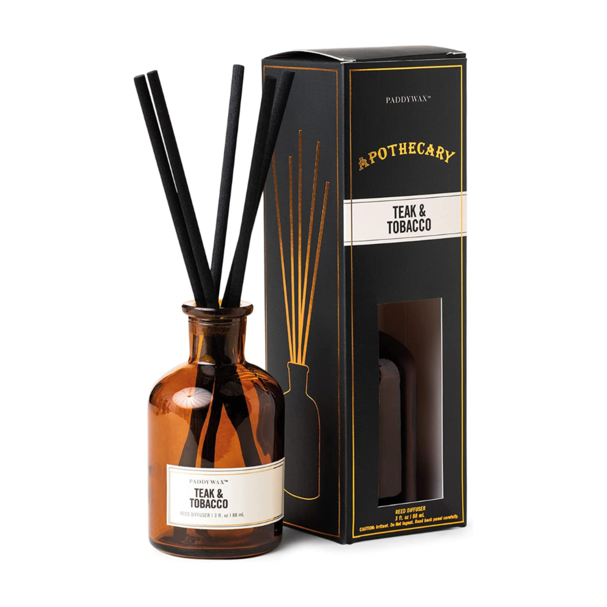 Paddywax Apothecary 3 oz Diffuser Teak &amp; Tabacco