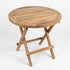 a wooden table with a white background