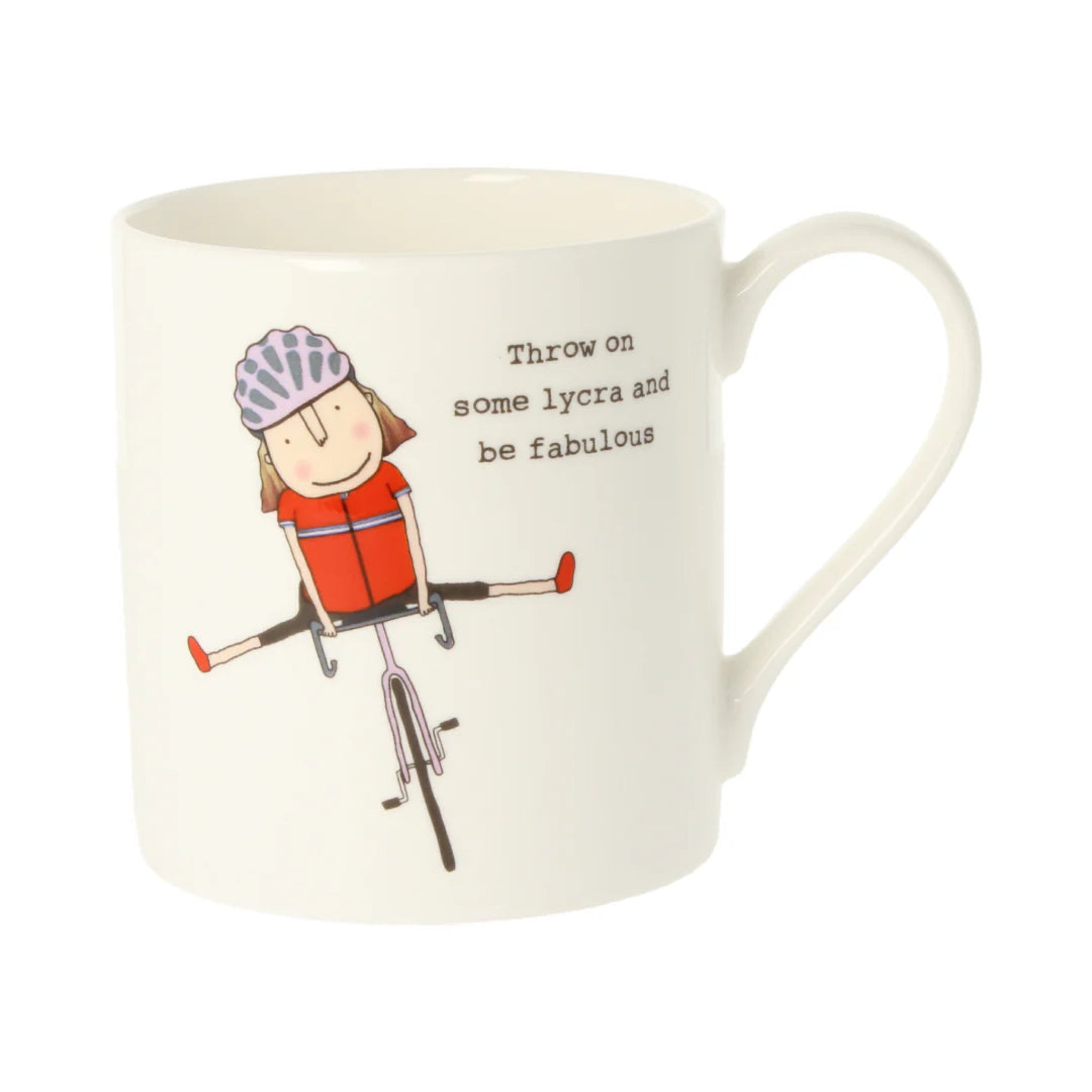 Rosie Made A Thing Throw On Some Lycra Mug 350ml