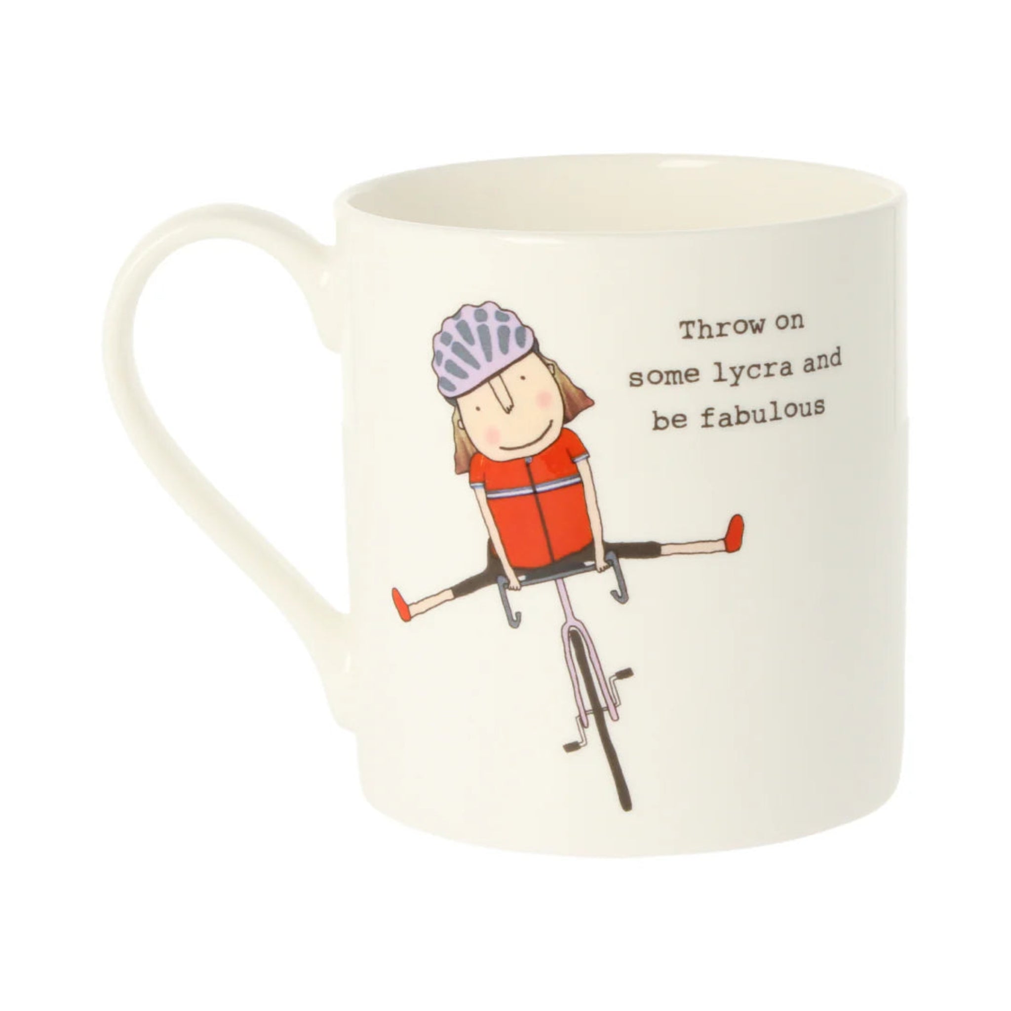 Rosie Made A Thing Throw On Some Lycra Mug 350ml