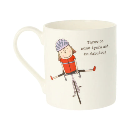 Rosie Made A Thing Throw On Some Lycra Mug 350ml
