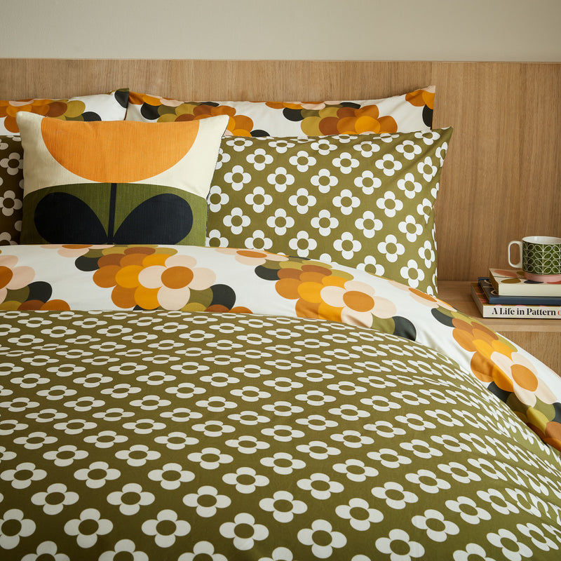 Orla Kiely Retro Flower Stripe Duvet Cover Set Multi