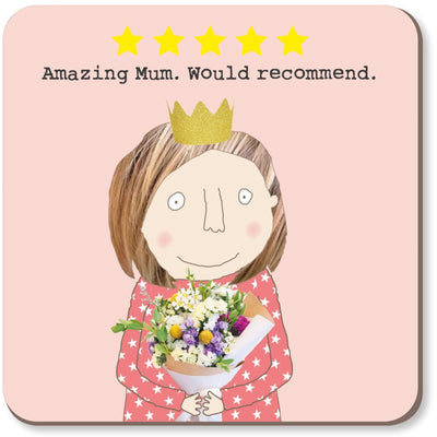 Rosie Made A Thing Five Star Mum Coaster