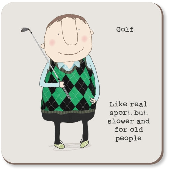 Rosie Made A Thing Golf Coaster
