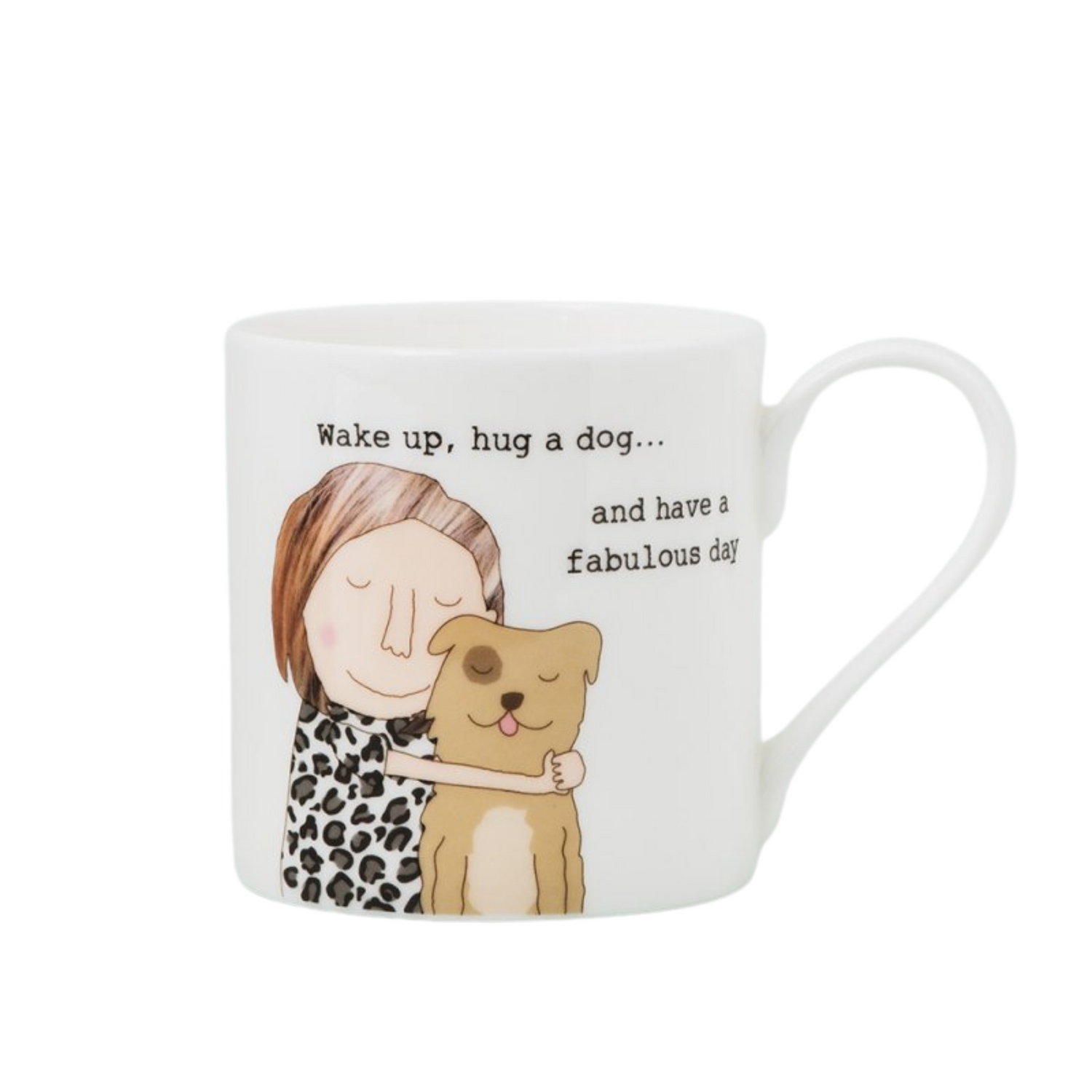 Rosie Made A Thing Hug A Dog Mug