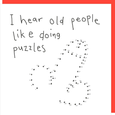Rosie Made A Thing "I Hear Old People LIke Doing Puzzles"