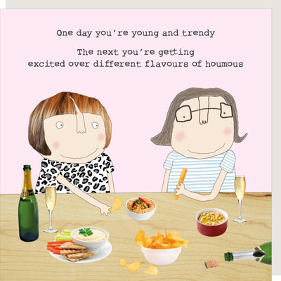 Rosie Made A Thing Houmous Birthday Card