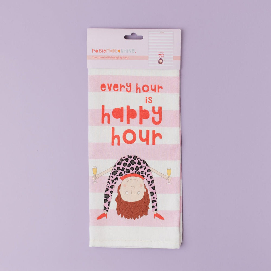 Rosie Made A Thing Happy Hour Tea Towel