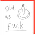 Simple line drawing of a face with text &