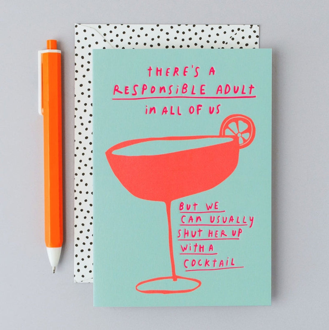 Rosie Made A Thing Responsible Adult Birthday Card
