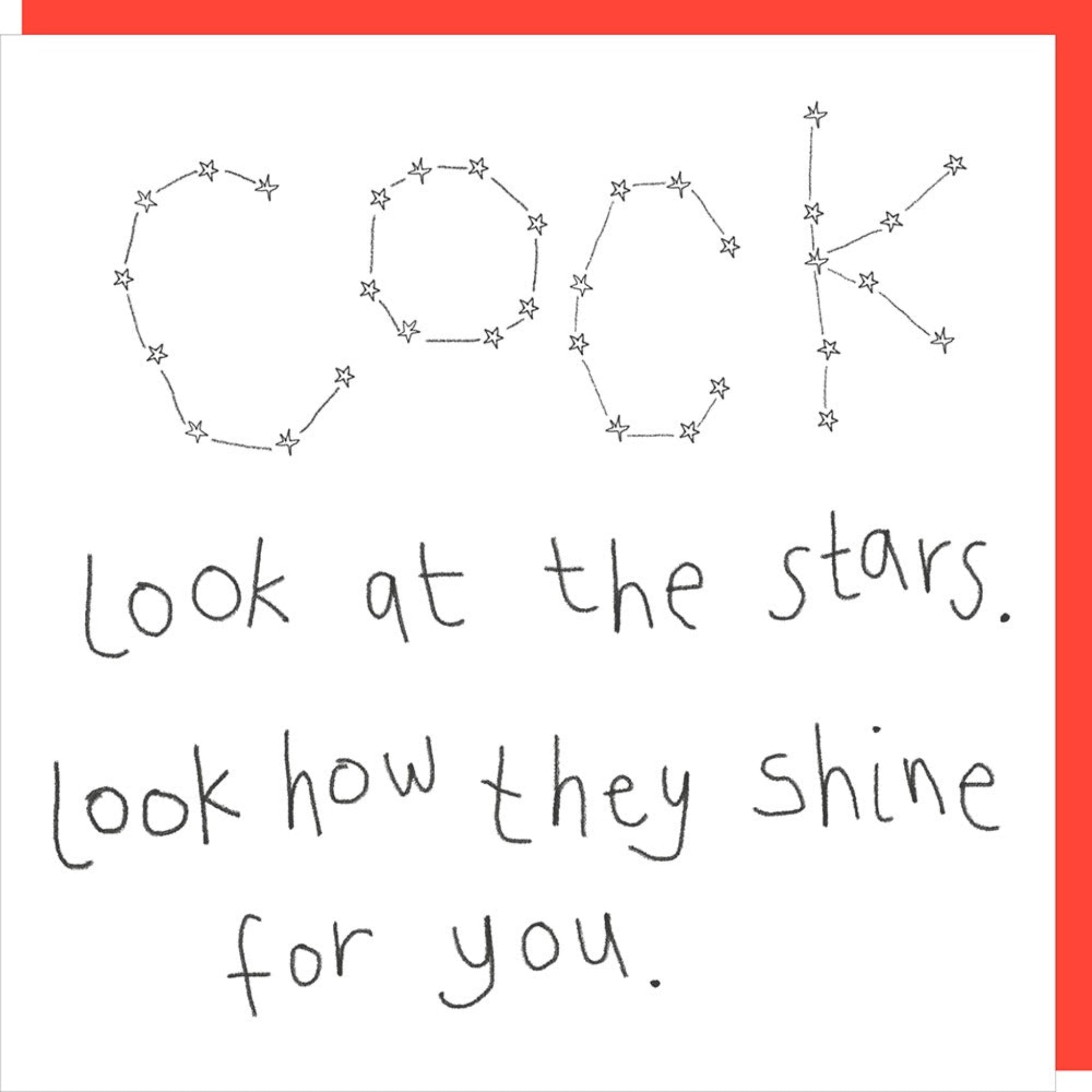 Rosie Made A Thing Stars Birthday Card