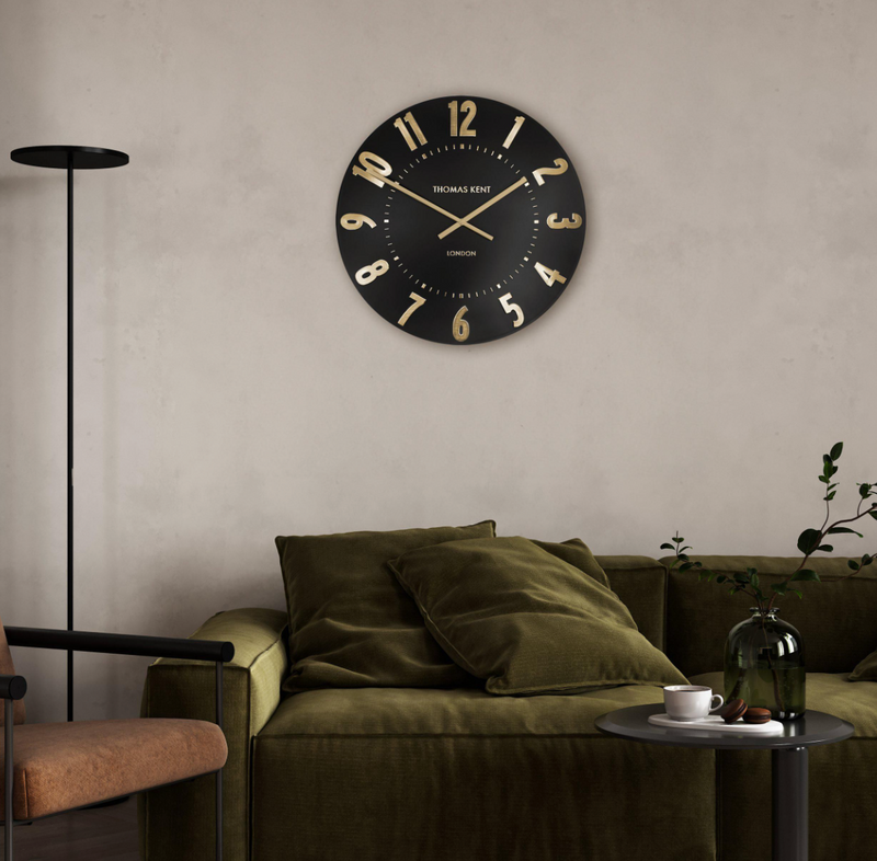 Thomas Kent 20" Mulberry Wall Clock Noir