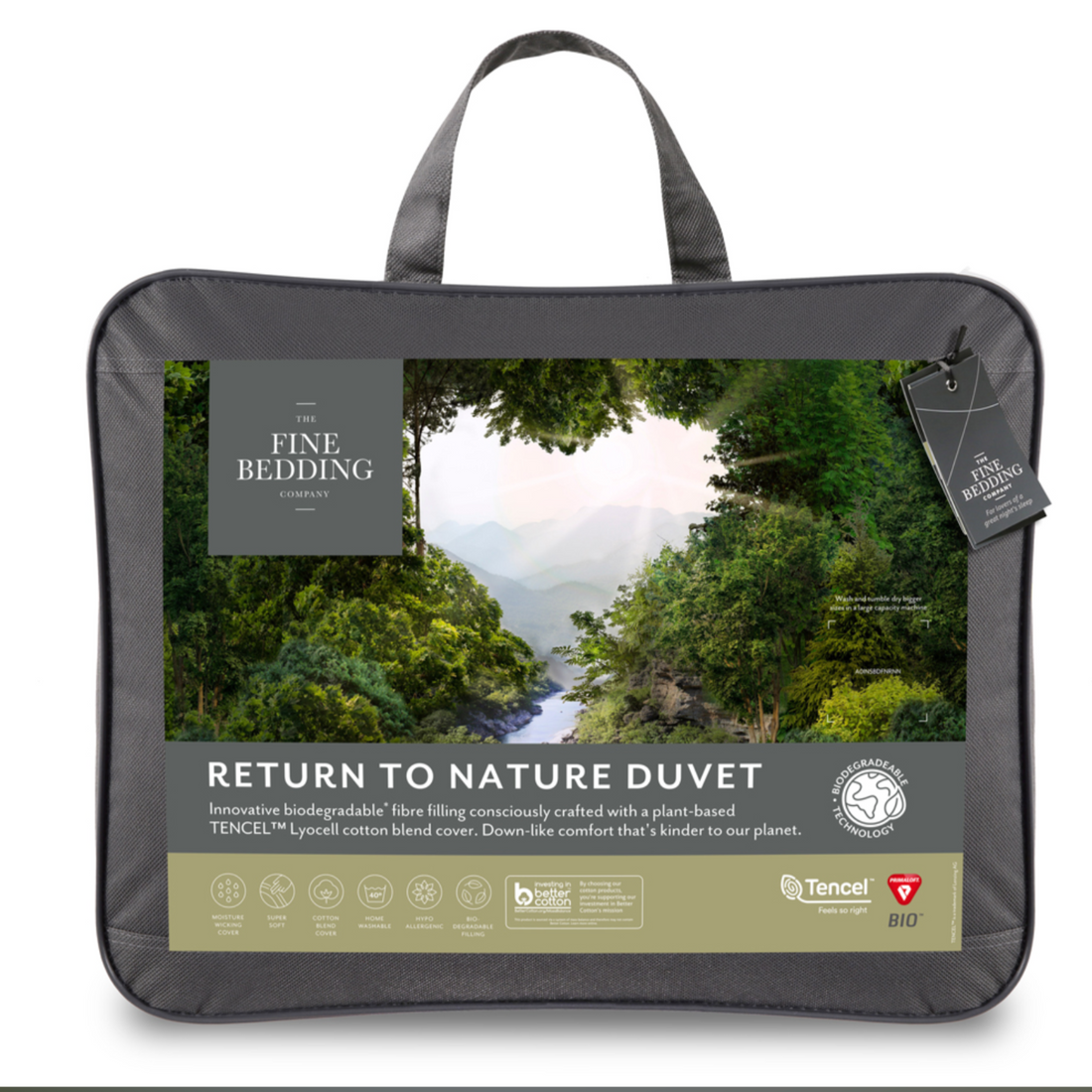 The Fine Bedding Company Return to Nature Duvet 4.5 Tog Single