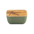 Selbrae House Dragonfly Ceramic Butter Dish - Sage Green
