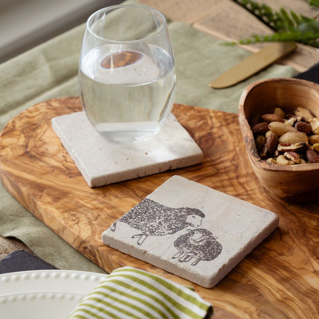 Selbrae House Single Stone Coaster Sheep