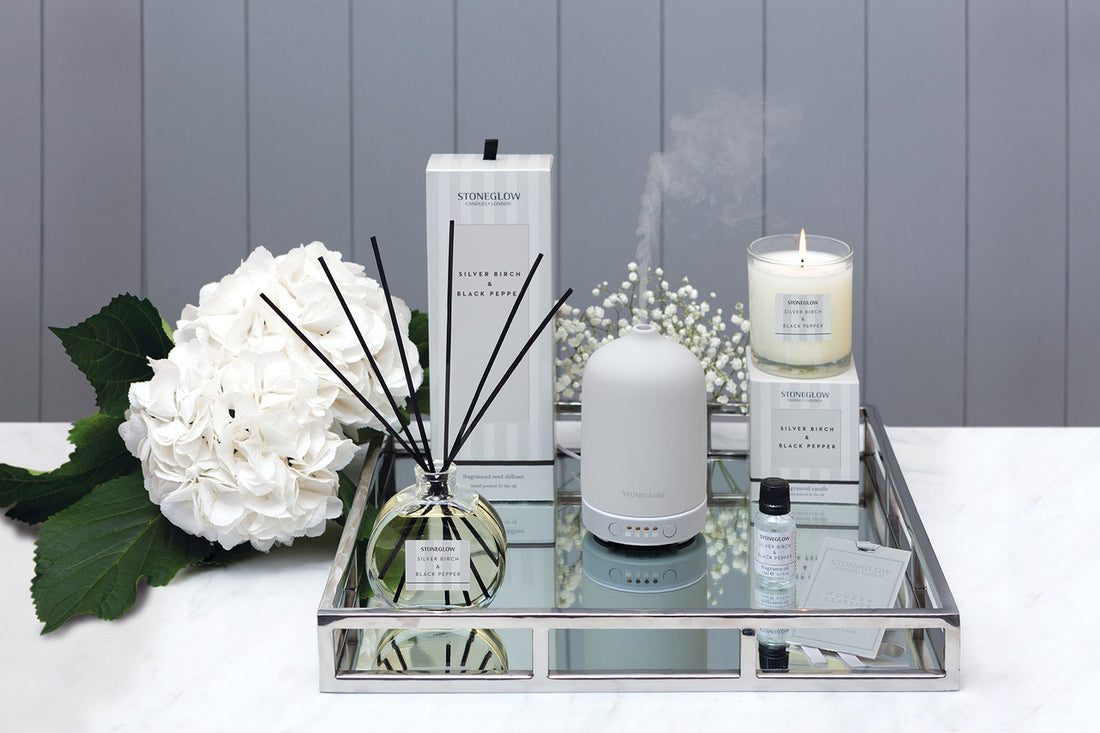 Stoneglow Silver Birch & Black Pepper 7oz Candle