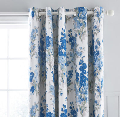 Laura Ashley Stocks Blackout Curtains Blue Sky W162cm D183cm- Packing Opened