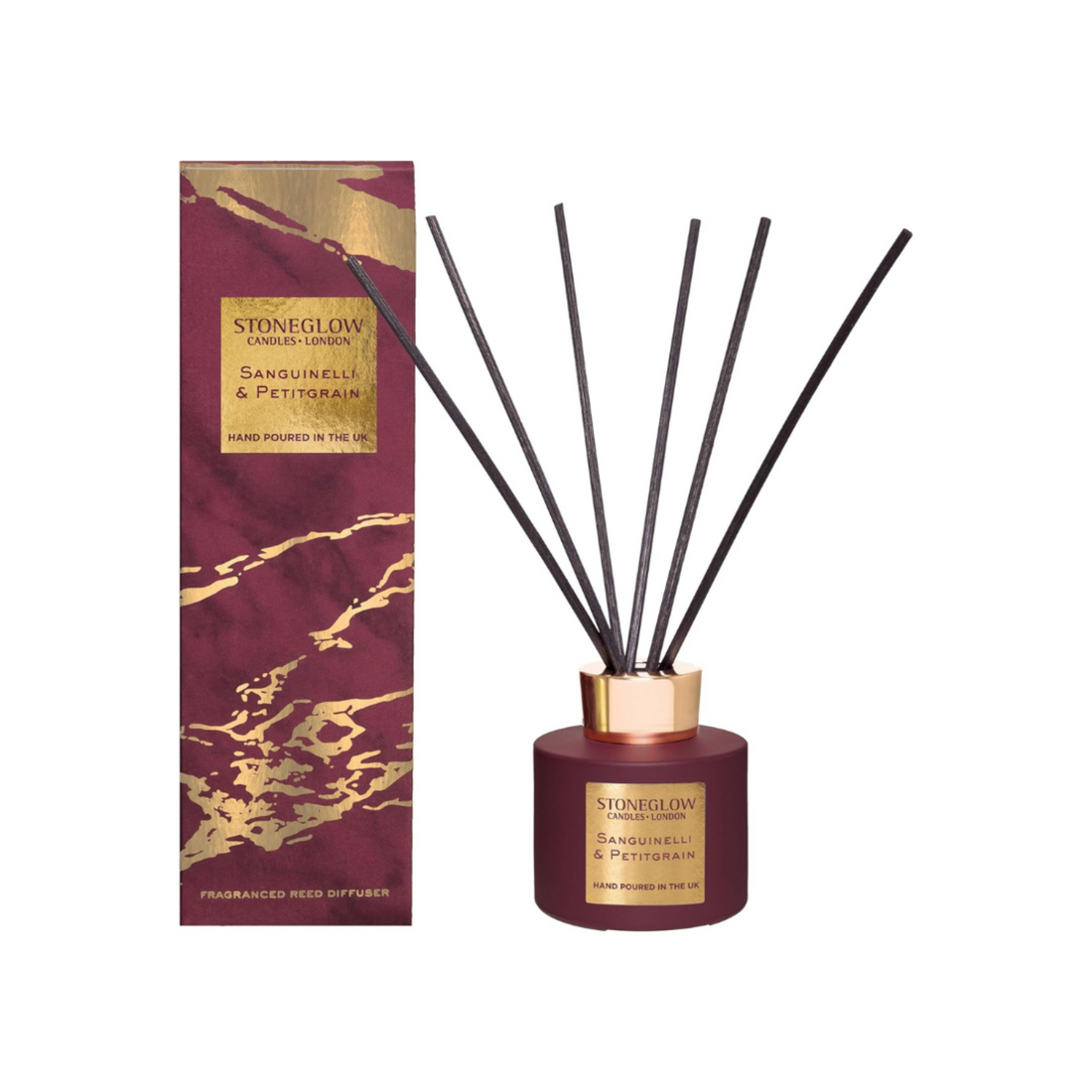 Stoneglow Luna Sanguinelli &amp; Petitgrain Reed Diffuser 120ml