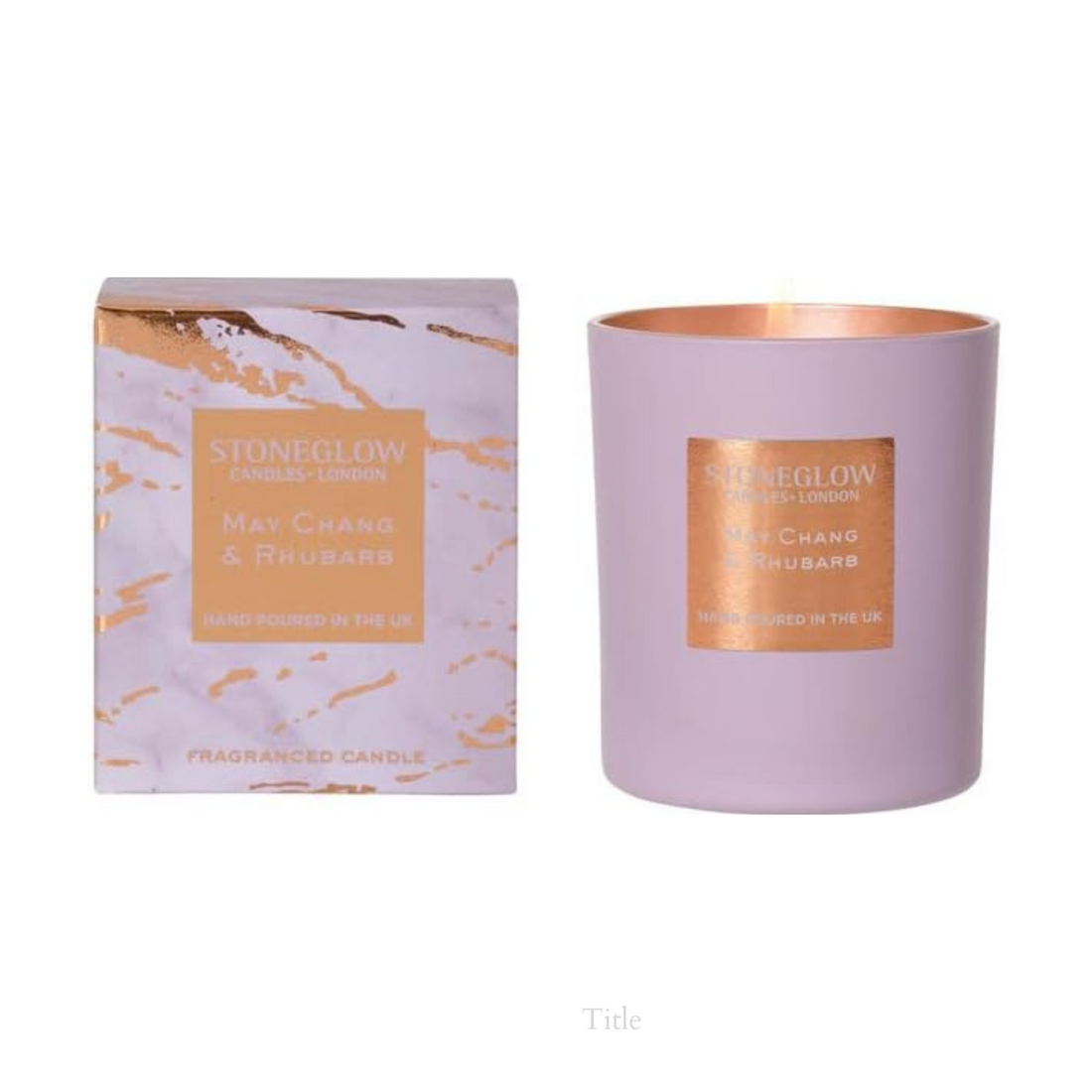 Stoneglow Luna May Chang &amp; Rhubarb Candle