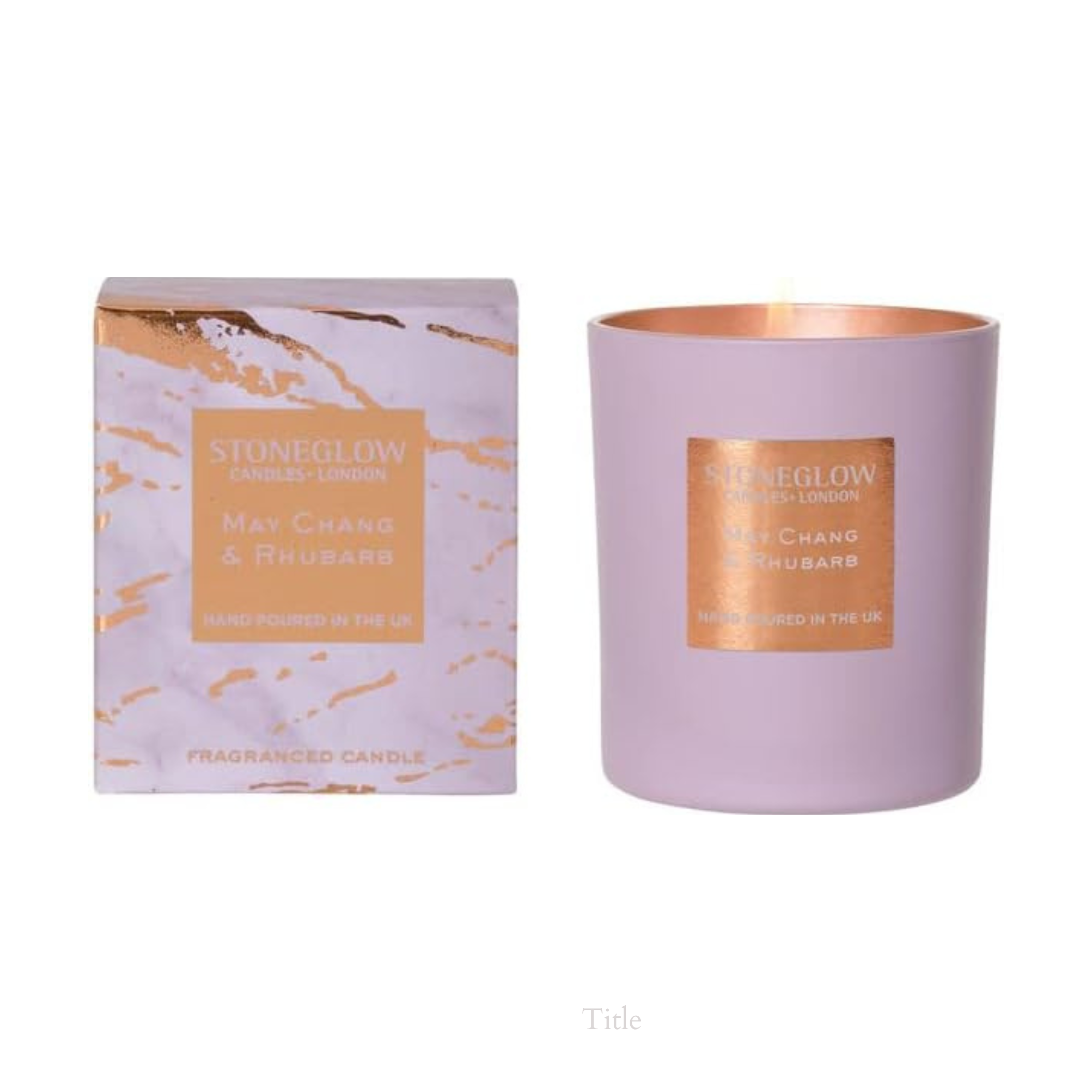 Stoneglow Luna May Chang &amp; Rhubarb Candle