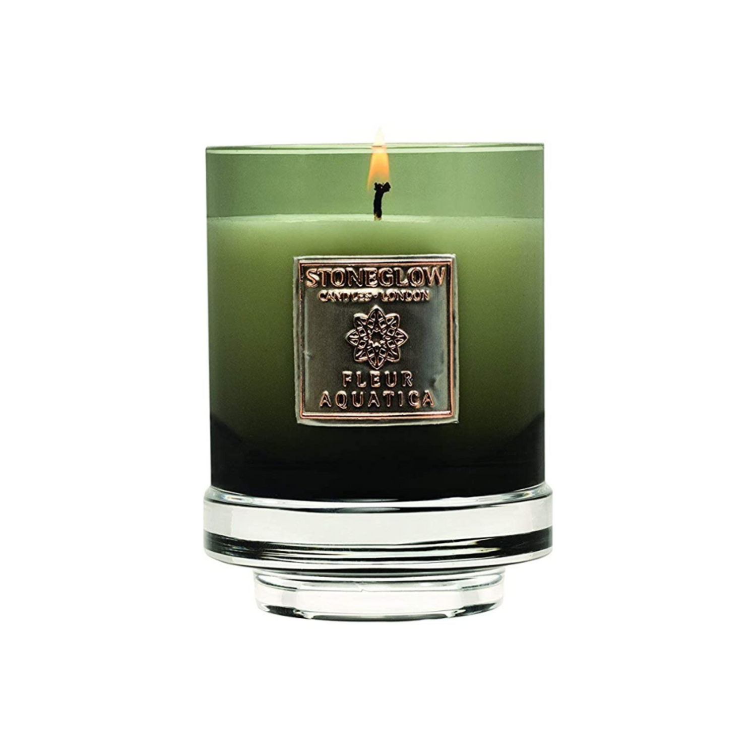 Stoneglow Metallique Fleur Aquatica Tumbler Candle