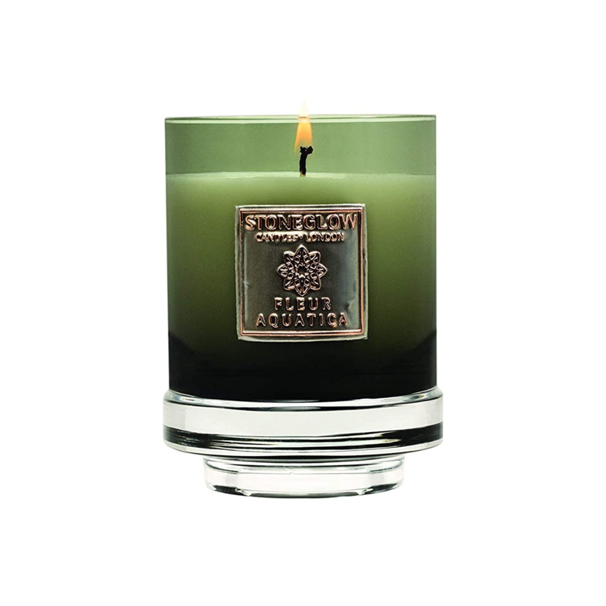 Stoneglow Metallique Fleur Aquatica Tumbler Candle