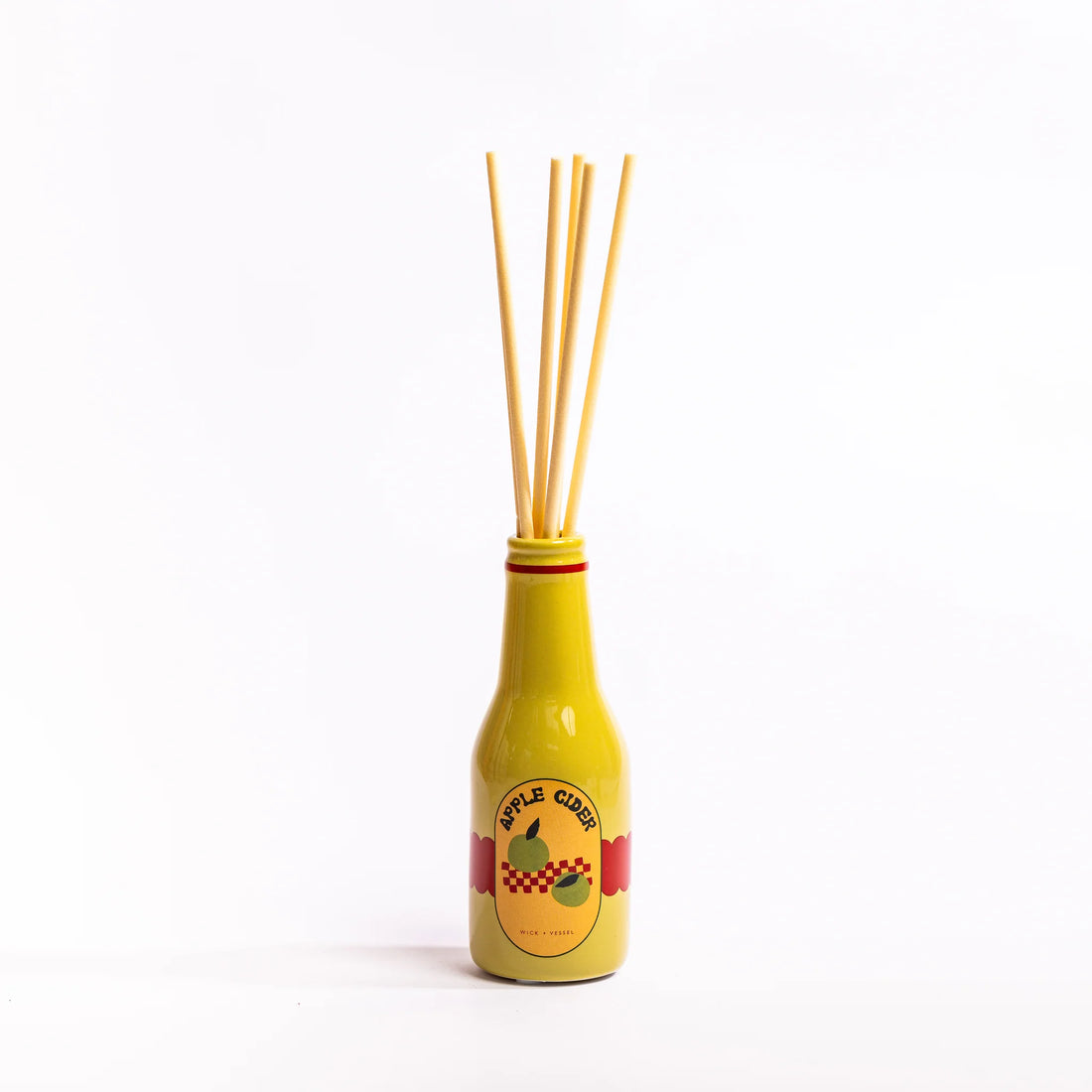 Yellow bottle with &