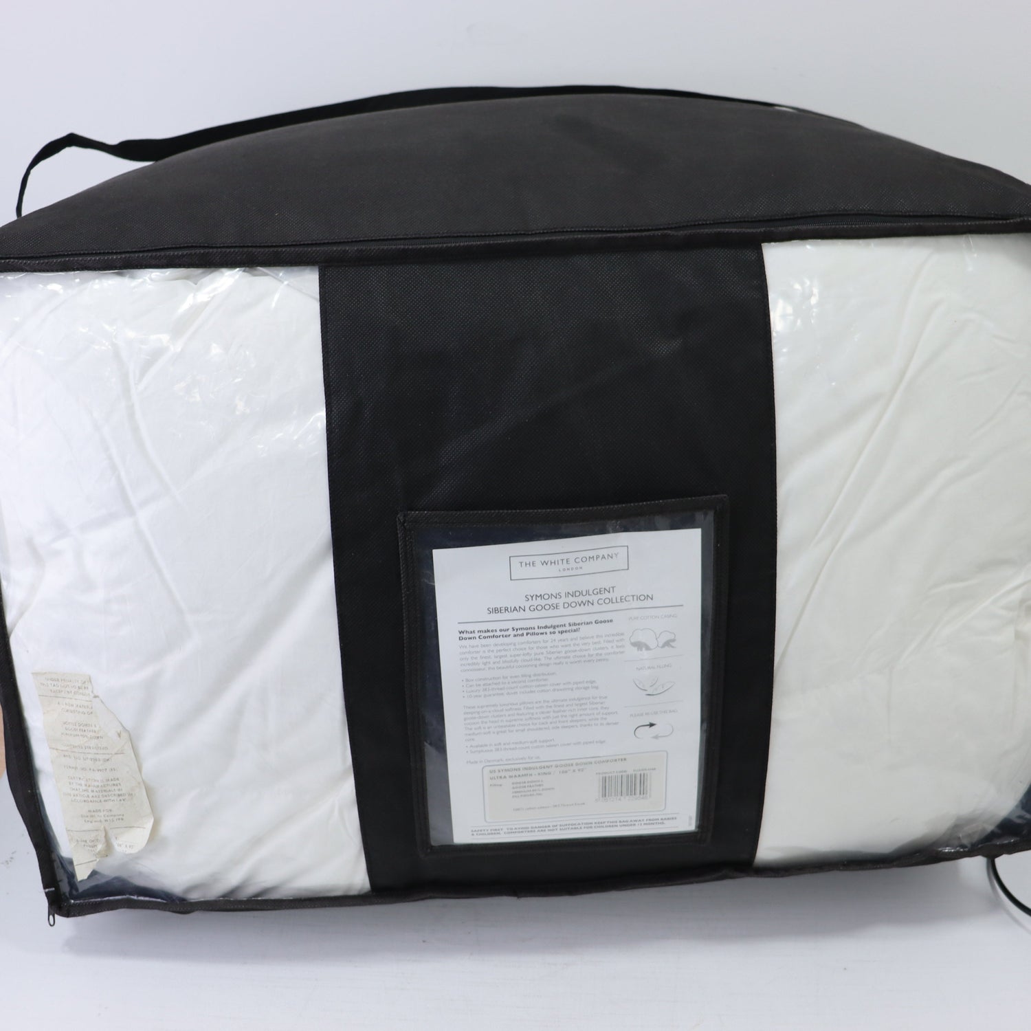 The White Company Symons Siberian Goose Down Duvet Ultra Warmth US King 106x92