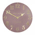 Round clock with gold numbers and &