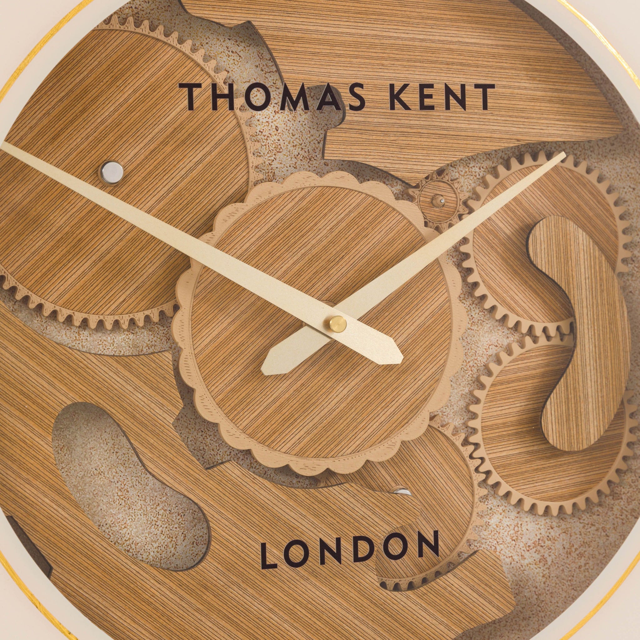 Thomas Kent Cogger Wall Clock Oak