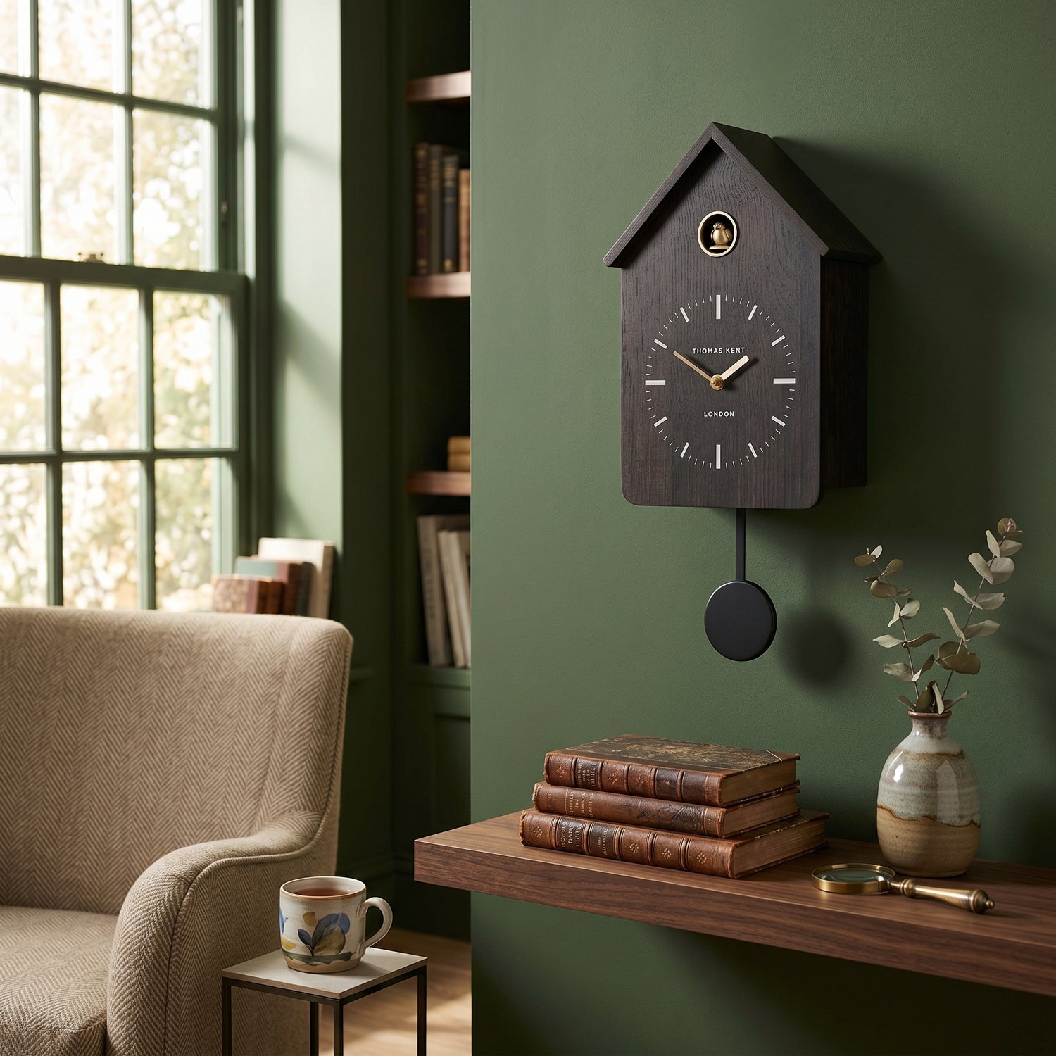 Thomas Kent Cuckoo Clock Charcoal