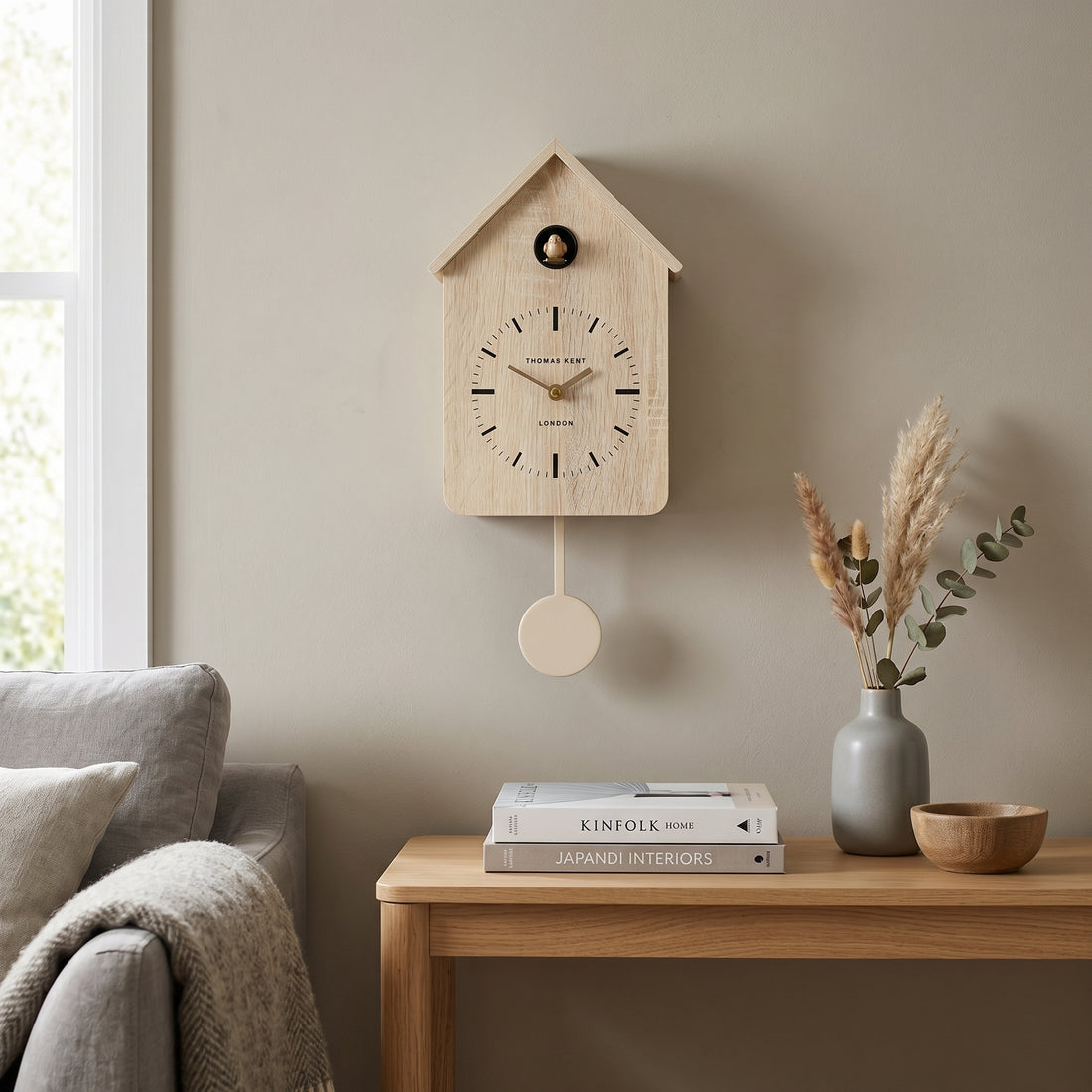 Thomas Kent Cuckoo Clock Washed Oak