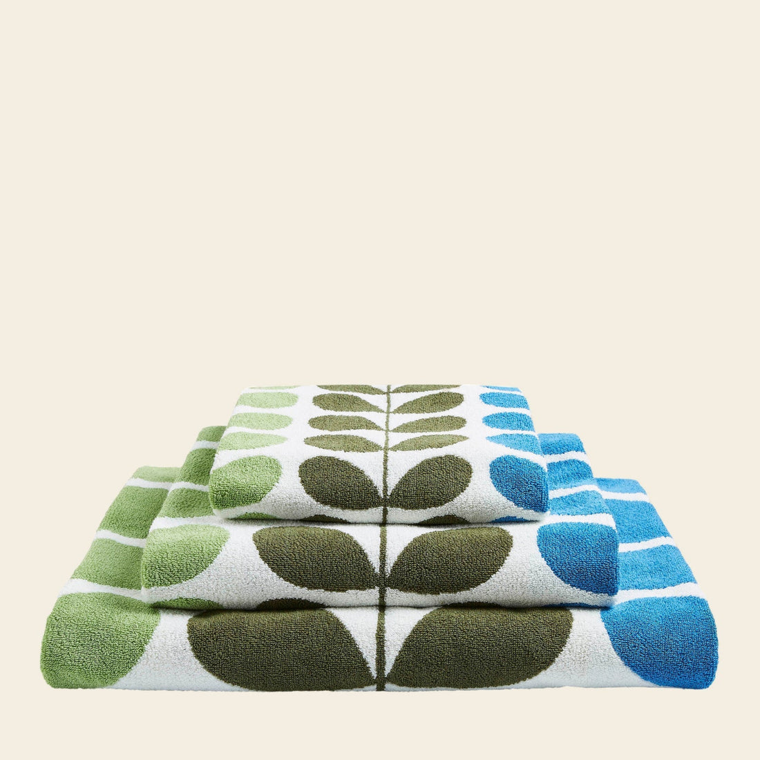 Orla Kiely Trio Stem Bath Towel Riviera