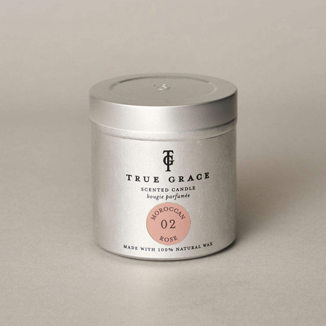 True Grace Moroccan Rose No02 Candle Tin 250g