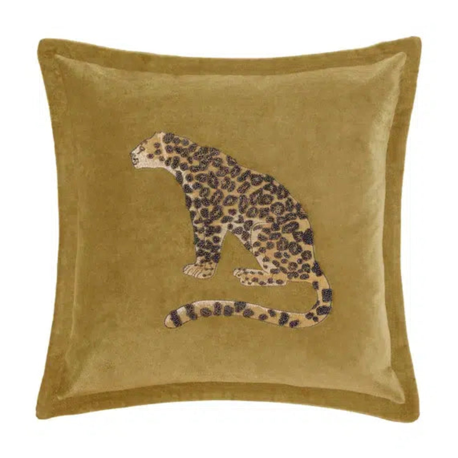 Voyage Maison Waghoba Mustard Embellished Cushion 55x55cm