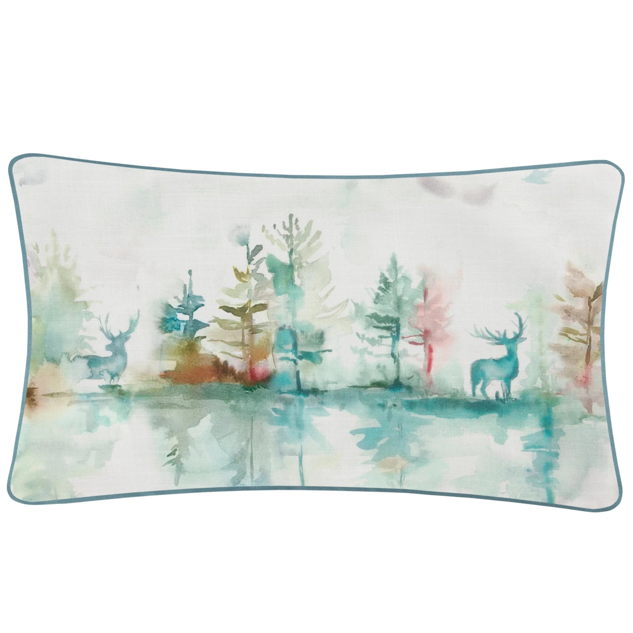 Voyage Maison Wilderness Outdoor Cushion Teal 30cm x 50cm