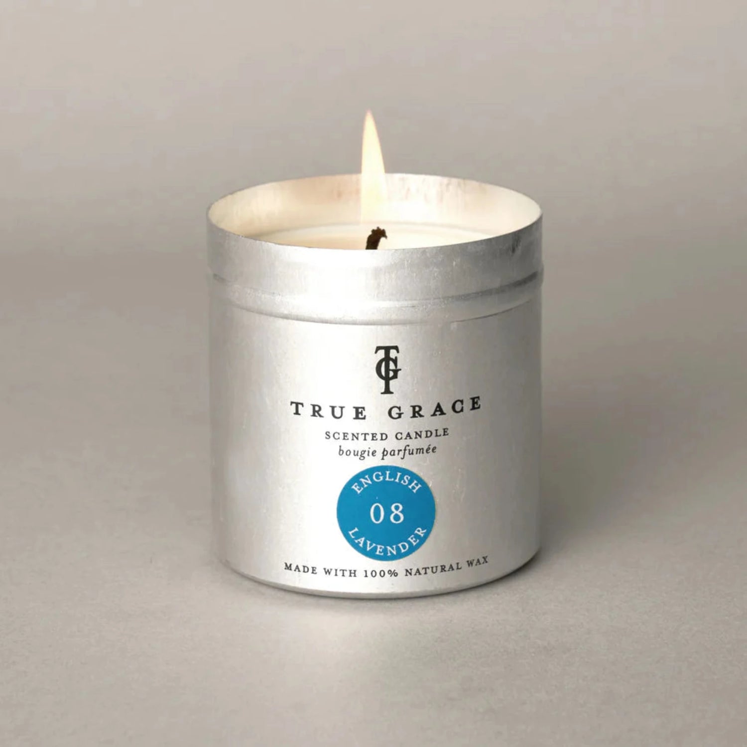 True Grace English Lavender No08 Candle Tin 250g