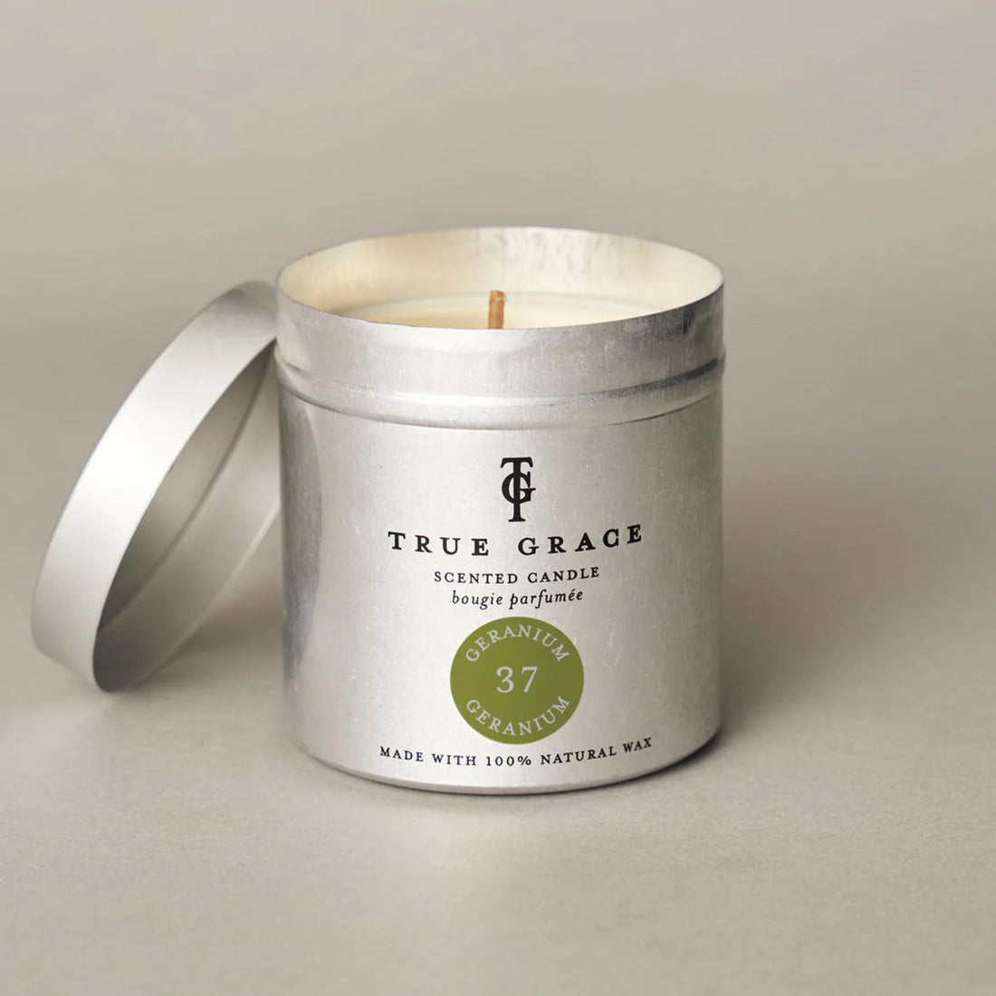 True Grace Geranium No37 Candle Tin 250g